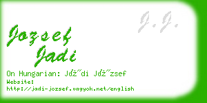 jozsef jadi business card